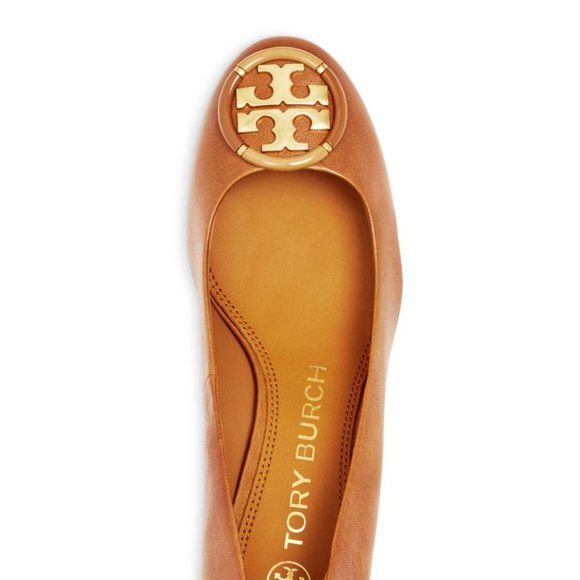 Tory Burch $268 Multi-Logo Ballet Flats Tan 9.5 10 - Picture 7 of 11